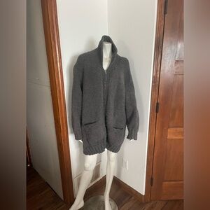 Mans Vintage WOOL zipper sweater jacket